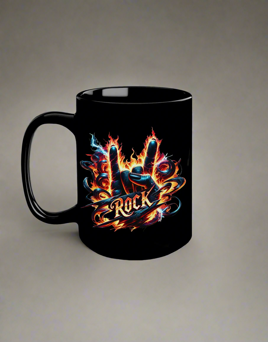 Brennende Melodien: „Die ROCK-Tasse“, 400 ml