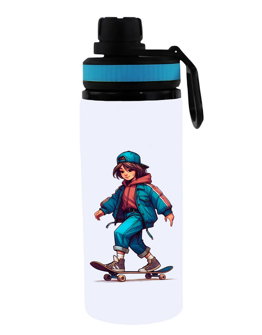 On the move: "The ´Sip and Skate´ Bottle", 850ml