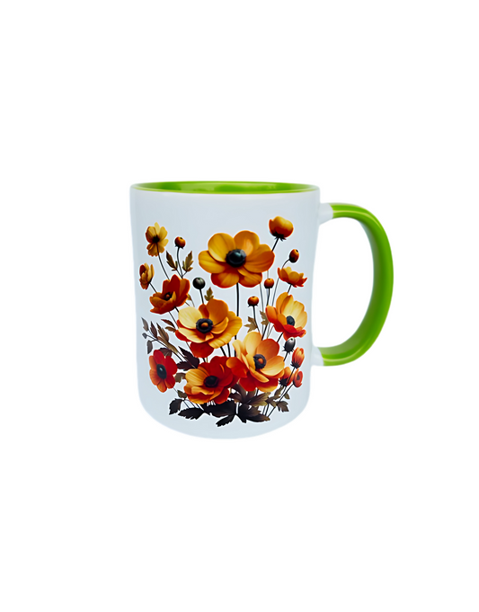 Floral Elegance: "The Poppy Mug", 300ml