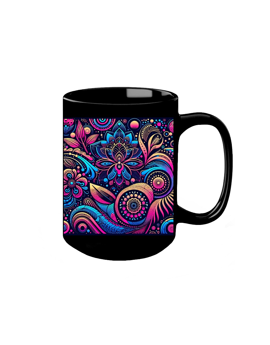 Ein Meer aus Farben: „Die Mandala-Tasse“, 400 ml